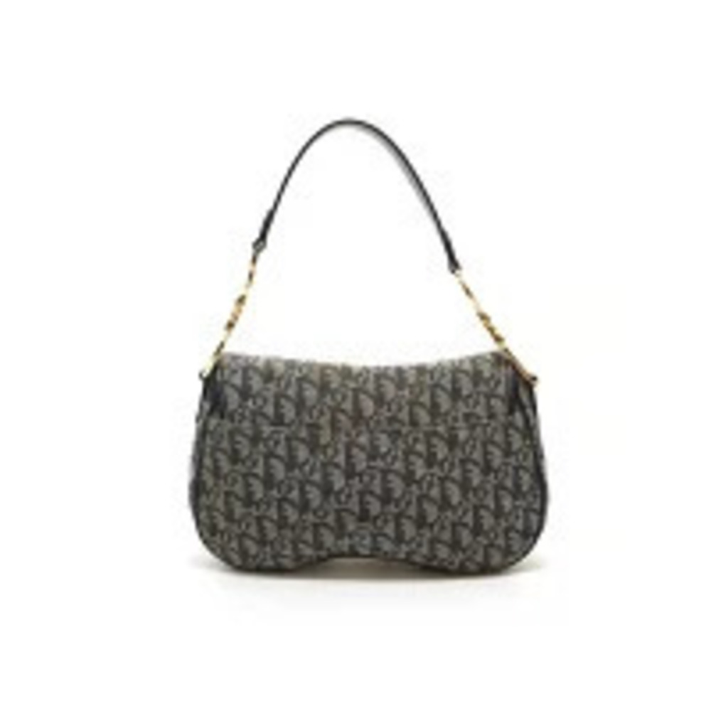 Christian Dior Trotter Hobo Bag Navy Blue
